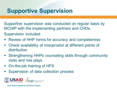 Supportive Supervision